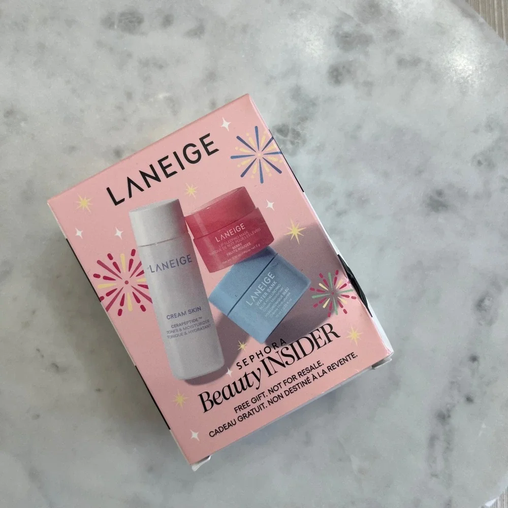 Laneige Sephora Gift Set Beauty Insider Travel Size Mini Water Bank Lip Mask New - Picture 1 of 8